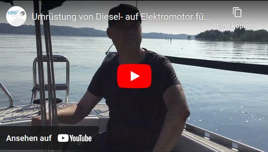 YouTube-Video: Umrüstung von Diesel- auf Elektromotor für Aphrodite 101